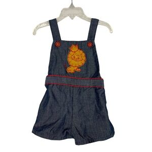 Vintage Stoneswear World of Fashion Denim Lion Circus Overalls Girl’s 4T